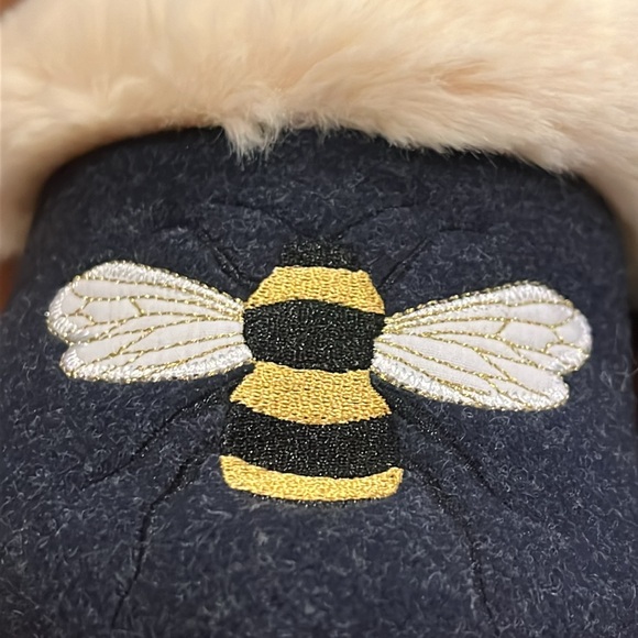 Joules Bee Slippers House Shoes new blue Women’s Size Small 5/6 - Picture 7 of 14